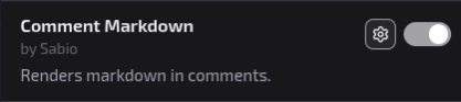 Comment Markdown